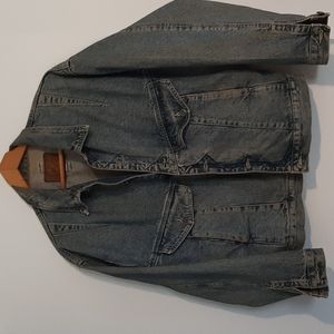 Men's distressed Jean jacket